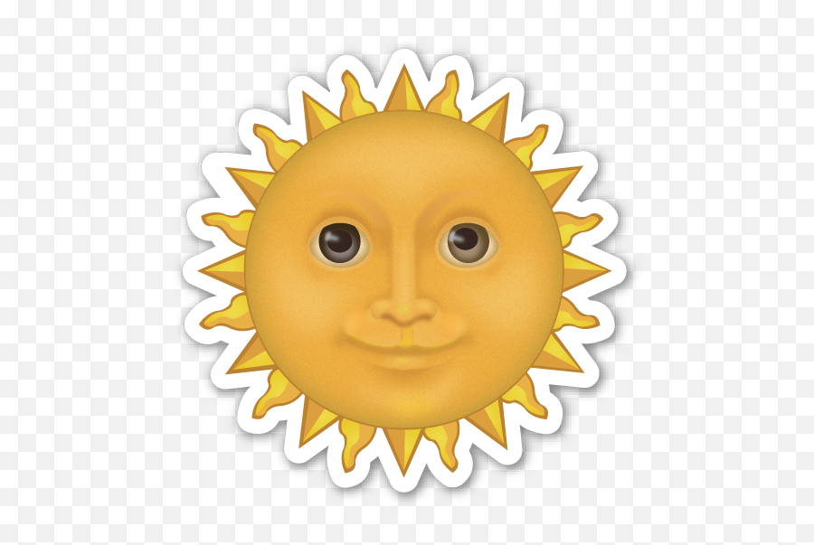Sun With Face - Transparent Background Sun Emoji,Sun Emoji