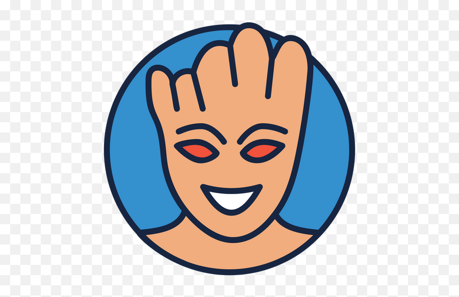 Groot Icon Of Colored Outline Style - Vector Graphics Emoji,Groot Emoji