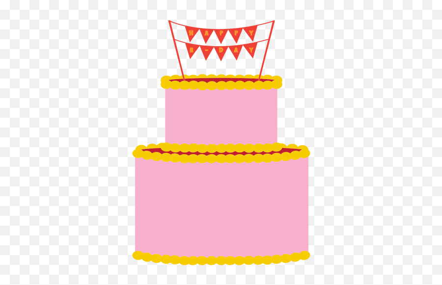 Pink Cake - Happy Birthday Png Flex Design Background Emoji,Facebook Cake Emoji