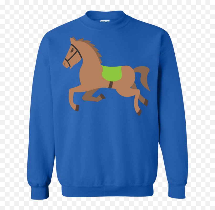 Galloping Horse Emoji Sweatshirt - Radiology Ugly Christmas Sweater,Man And Horse Emoji