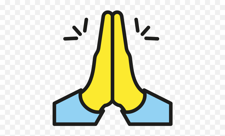Openmoji - Draw Praying Hands Emoji Step,Fb Emoji