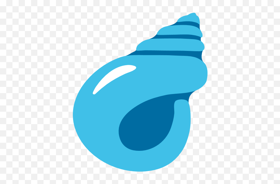 Spiral Shell Emoji For Facebook Email - Blue Seashell Emoji,Hook Em Emoji