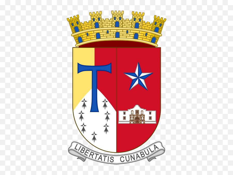 Arms Of San Antonio De Bexar Texas - San Antonio De Bexar Flag Emoji,Texas Emoji Flag