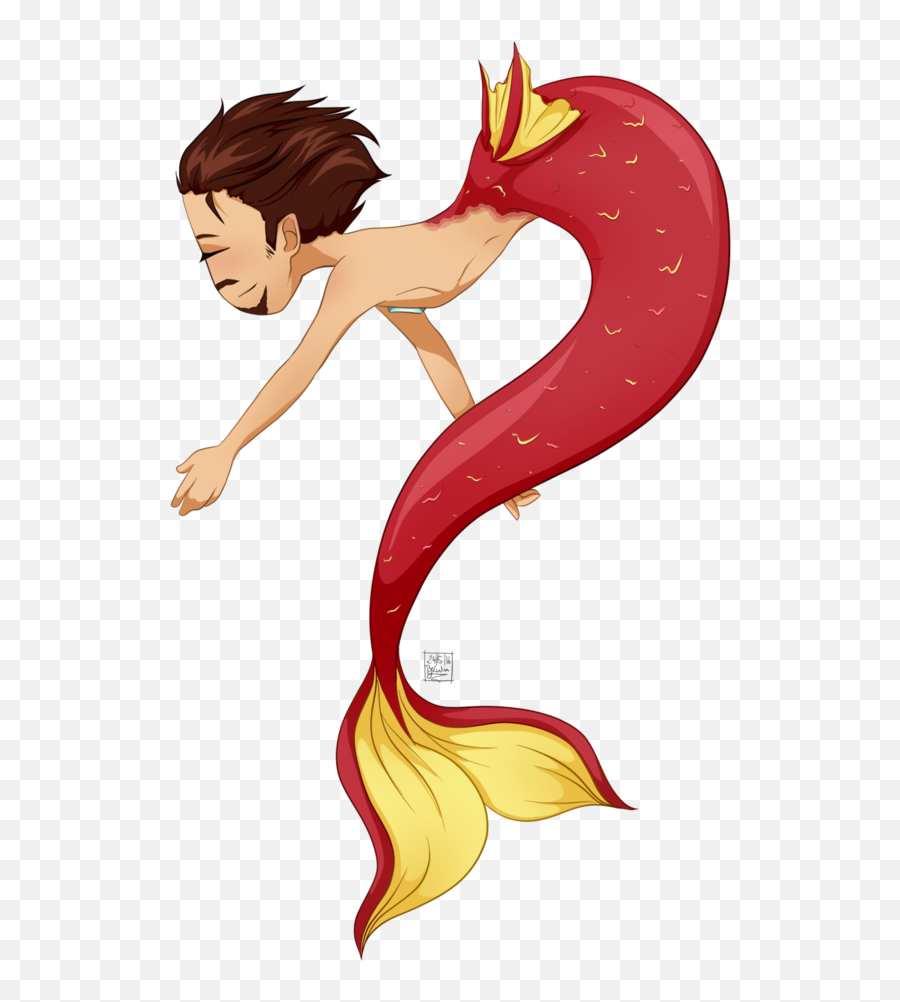 Mermaid Clipart Merman Mermaid Merman - Tony And Loki Merman Emoji,Merman Emoji