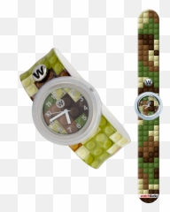 Watchitude Camo Blocks Slap Watch - Angry Birds Emoji,Frog And Tea Emoji