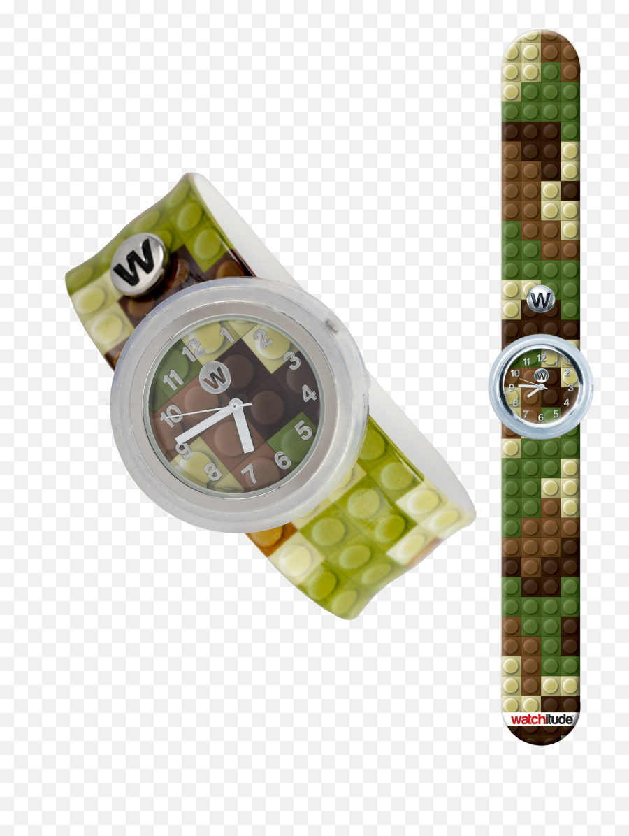 Watchitude Camo Blocks Slap Watch - Angry Birds Emoji,Frog And Tea Emoji