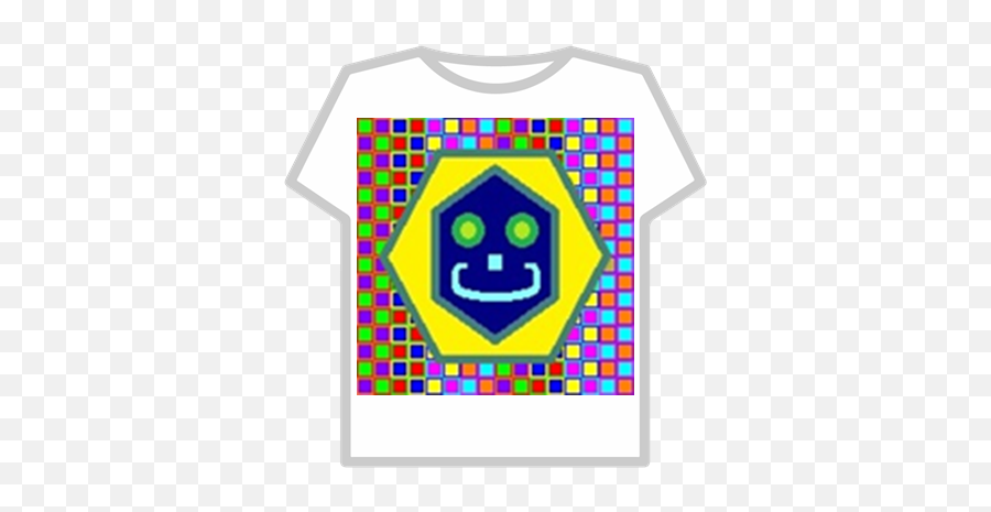 Rainbow Geometric Smiley Face - Roblox Adidas T Shirt Emoji,Rainbow Emoticon