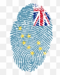 Tuvalu Flag Fingerprint Country Pride Emoji