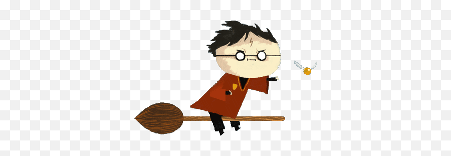 Golden Snitch Stickers For Android - Harry Potter Drawing Gif Emoji,Broomstick Emoji