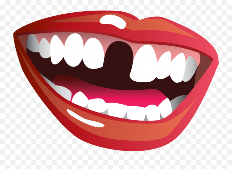 Missing Teeth Clipart - Smile With A Missing Tooth Emoji,Gap Tooth Emoji