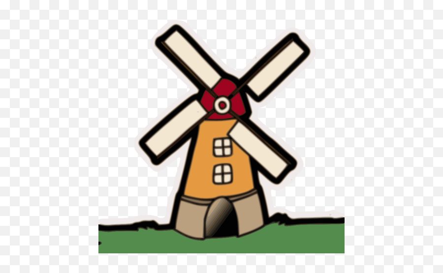 Blurry Windmill - Clipart Windmill Emoji,Lawn Mower Emoticon
