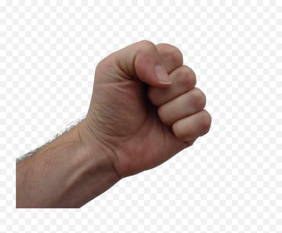 Clenched Human Fist - Fist Png Emoji,Punching Fist Emoji