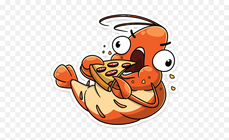 Telegram Sticker 7 From Collection Shrimp - Happy Emoji,Shrimp Emoji
