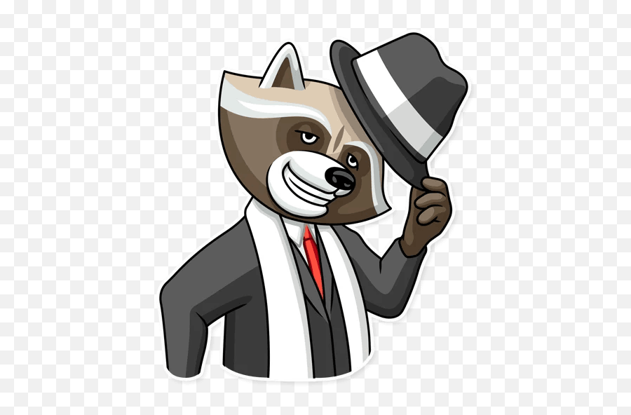 Criminal Raccoonu201d Stickers Set For Telegram - Criminal Raccoon Stickers Emoji,Raccoon Emoji
