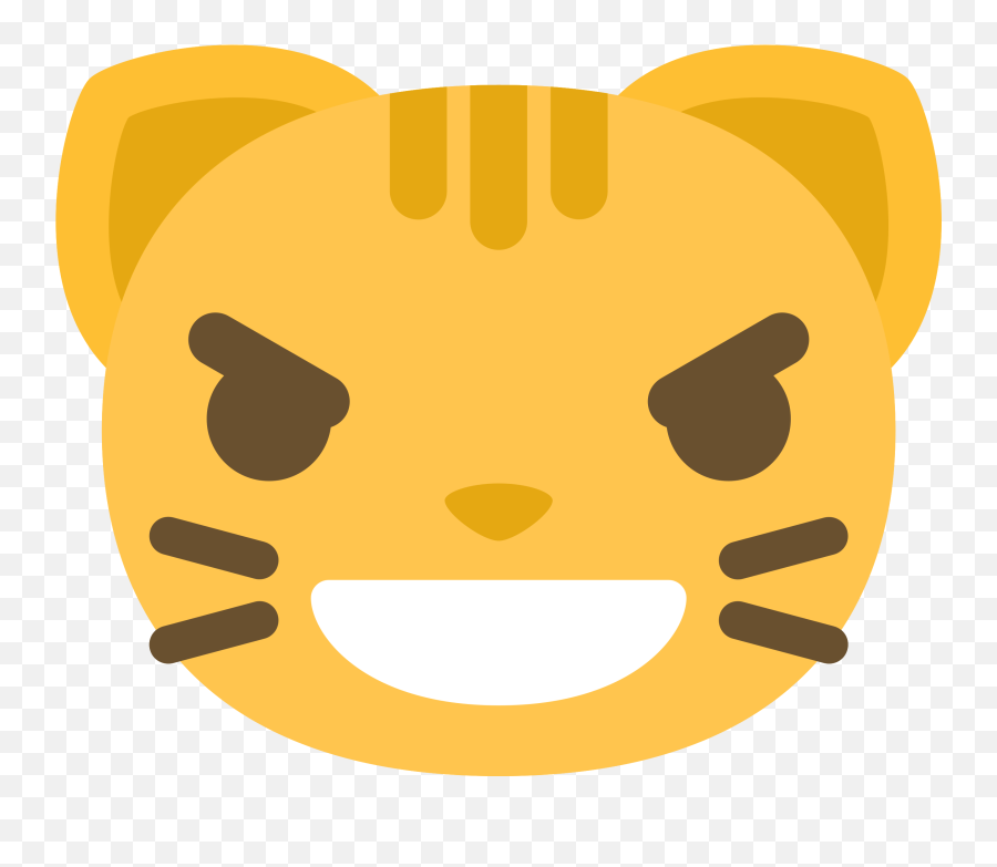 Free Emoji Cat Face Evil Smile Png With - Emoji,Evil Face Emoji