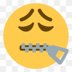 Emoji Remix On Twitter Weary Zipper Mouth Face - Happy,Emoji Font 7