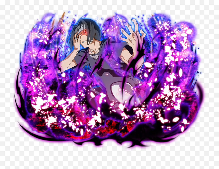 Itachi Blazes In Purple Aura Naruto Shippuden Ultimate - Naruto Blazing Itachi Emoji,Naruto Emojis