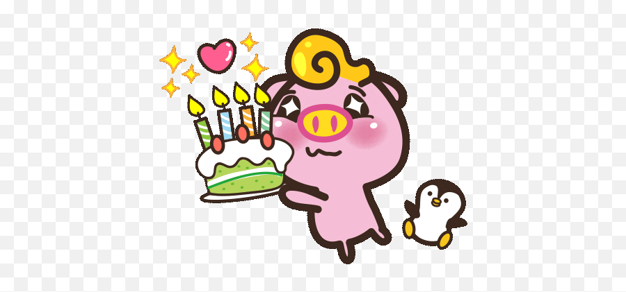 Via Giphy Happy Birthday Love Love Stickers Birthday Love - Stiker Gif Cute Happy Birthday S Emoji,Birthday Cake Emoji Iphone