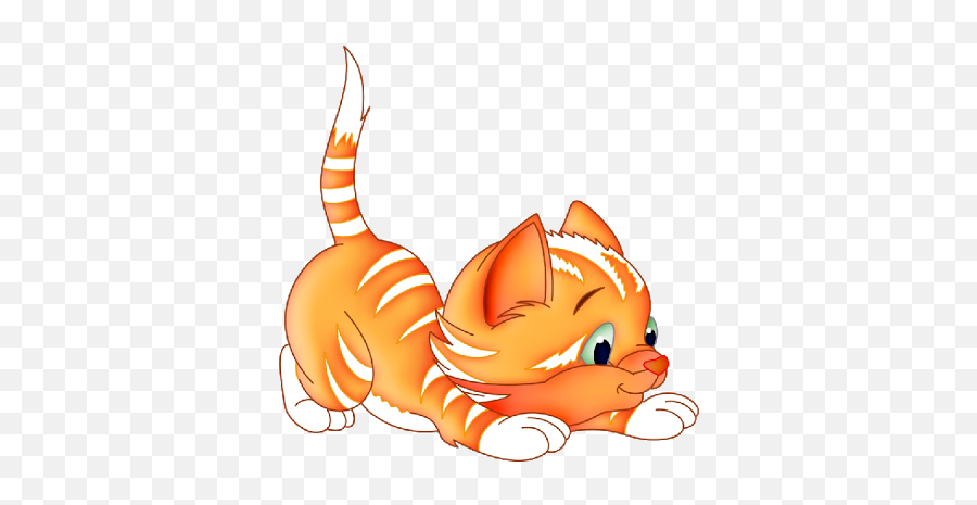 Cat Clipart Transparent Background - Cute Kitten Cat Cartoon Emoji,Cute Cat Emoticons