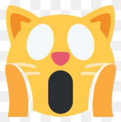 Twemoji12 1f640 - Surprised Cat Emoji,Shocked Emoji