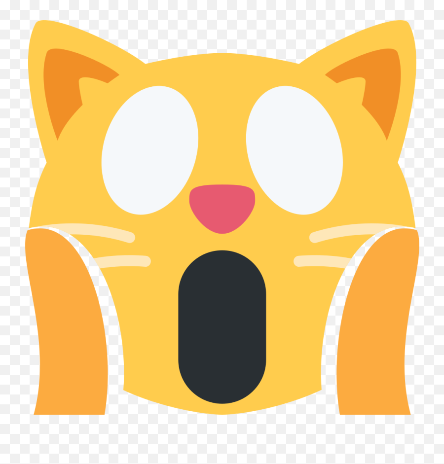 Twemoji12 1f640 - Surprised Cat Emoji,Shocked Emoji