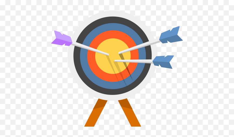 Arrow Bulls Eye Icon - Icon Arrow Target Board Emoji,Archery Emoji