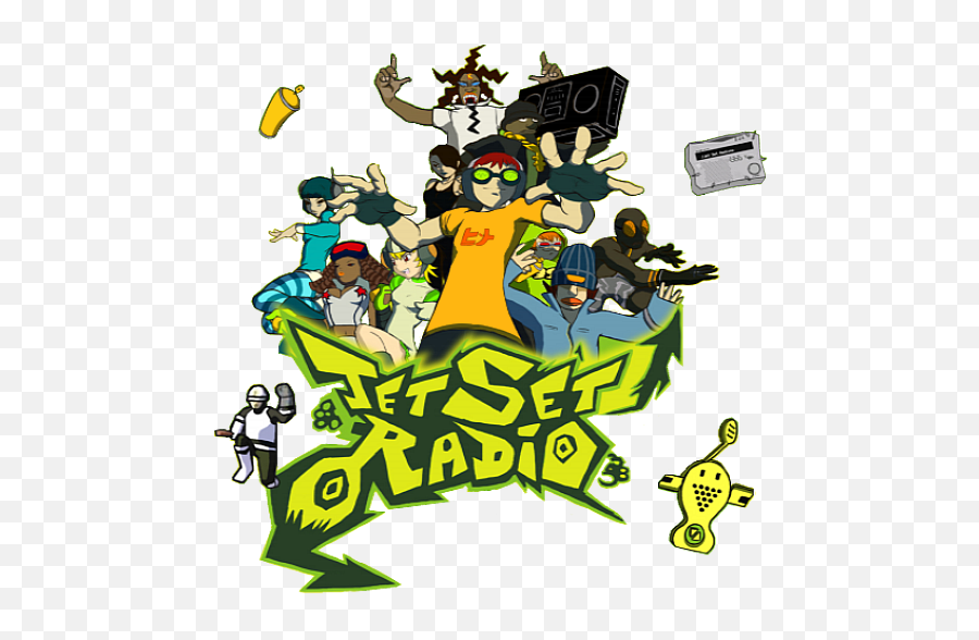 Jet Set Radio - Jet Set Radio Png Emoji,Radio Mute Emoji