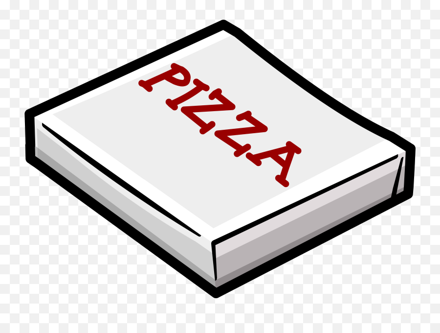 Club Clipart Pizza Club Pizza - Pizza Box Outline Png Emoji,Emoji Eating Pizza