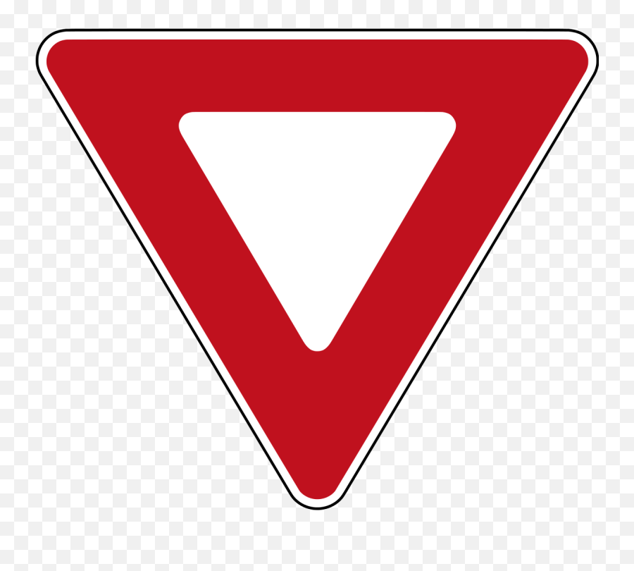 Upside Down Red Triangle Logo - Upside Down Triangle Road Signs Emoji,Red Triangle Emoji