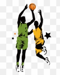 Transparent Basketball Sticket - Clipart Basketball Vector Png Emoji,Slam Dunk Emoji