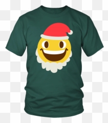 Cute Emoji Santa Claus Smile Shirts - Tennis Club