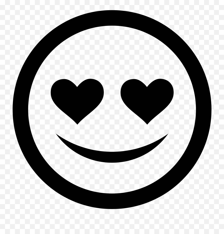 Collection Of Free Smile Vector Eye - Love Emoji Black And White,Eyeball Emoji