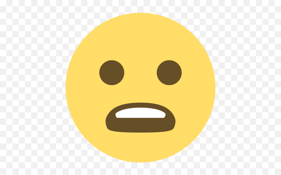 Emojione 1f626 - Grimace Face Emoji Transparent,Happy Emoji