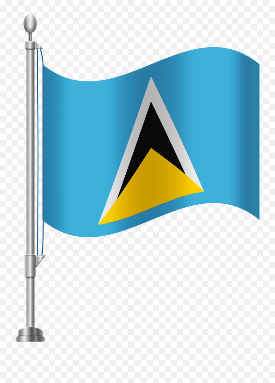 St Lucia Flag Png Clip Art - American Flag Clipart Transparent Emoji,Ecuadorian Flag Emoji