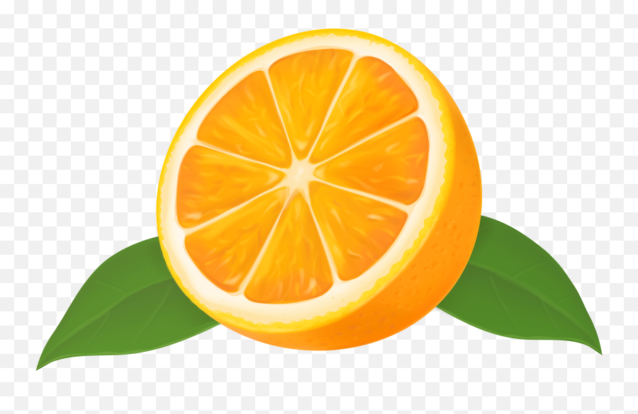 An Orange Clipart - Half Orange Clipart Emoji,Tangerine Emoji