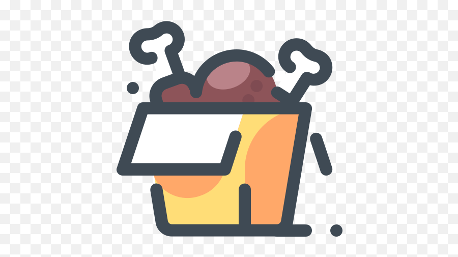 Chicken Box Icon - Fried Chicken Logo Png Emoji,Chicken Leg Emoji