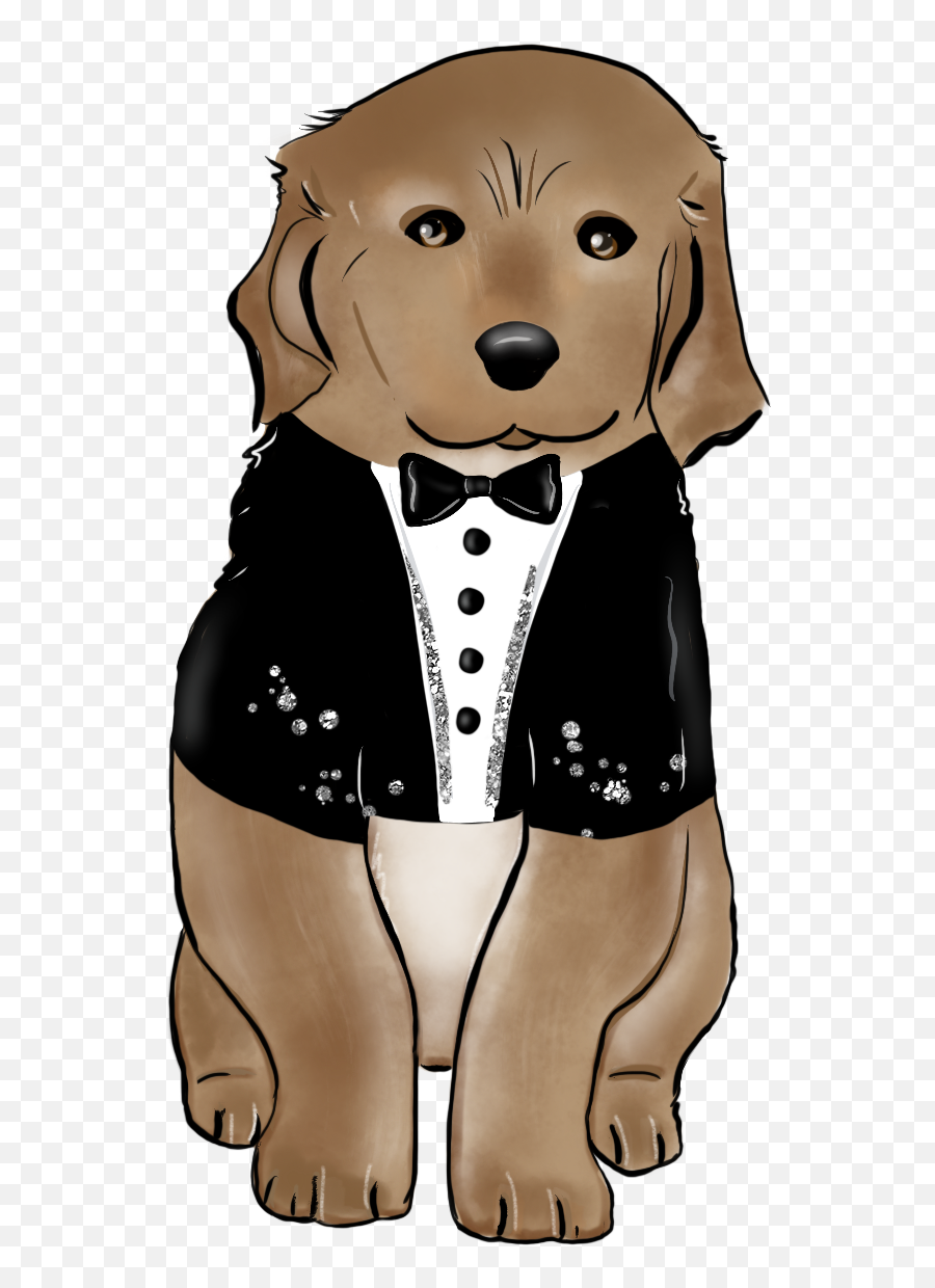 Dog Groom Bowtie Suit Valentinesday Cute Freetoedit - Companion Dog Emoji,Groom Emoji