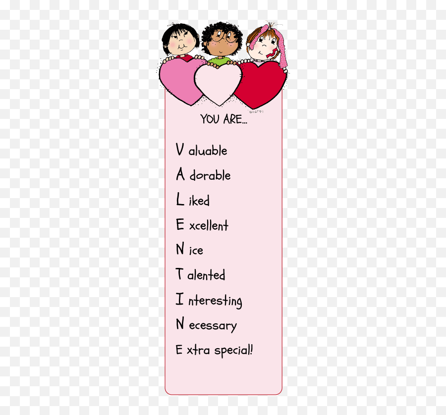Valentine Bookmark Clipart - Love Emoji,Emoji Bookmark