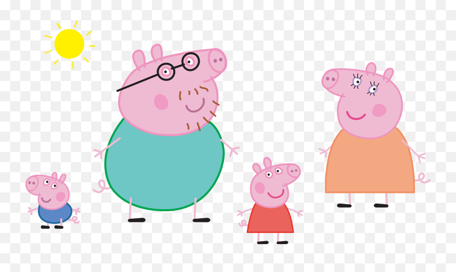 Peppa Pig Family Clipart - Printable Peppa Pig Family Emoji,Emoji Leaf And Pig