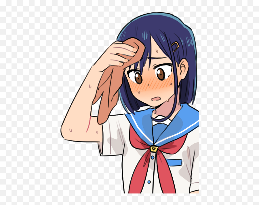 Anime Sweat Transparent U0026 Png Clipart Free Download - Ywd Anime Girl Sweating Towel Emoji,Ayy Emoji