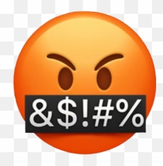 Emoji Emojiiphone Iphone Emojiface Face Angryemoji - Transparent Background