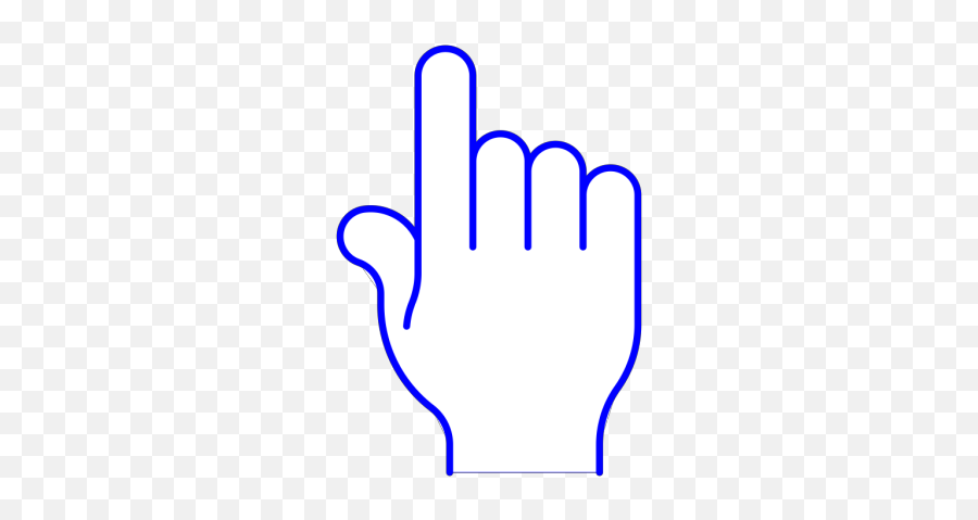 Blue Pointer Finger Png Svg Clip Art For Web - Download Hand Emoji,Pointing Finger Emoji Png