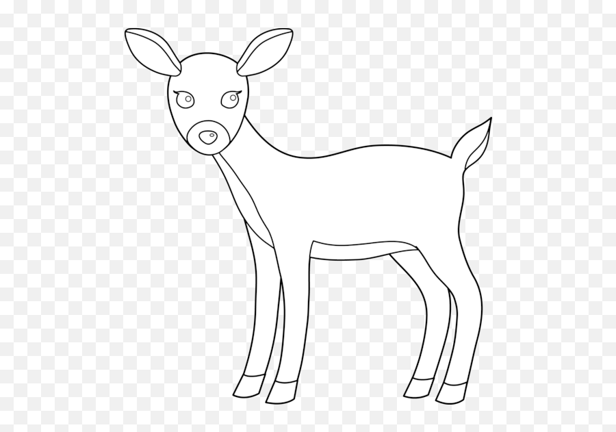 Free Deer Clipart Clipart Clipart Clipartwiz 3 - Clipartix Outline Pictures Of Cartoon Deer Emoji,Buck Deer Emoji