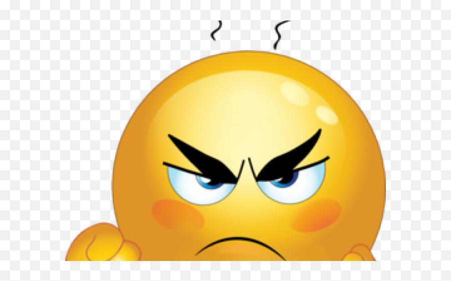 Grumpy Thumbs Down Emoji Transparent - Emoji Frustrated Clipart,Shh Emoji