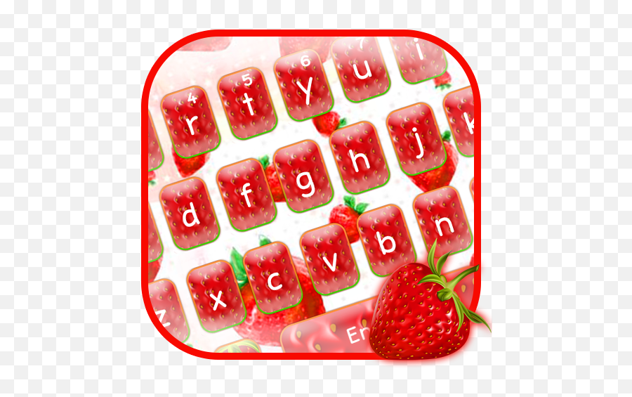 Strawberry Keyboard Theme - Dot Emoji,Strawberry Emoji