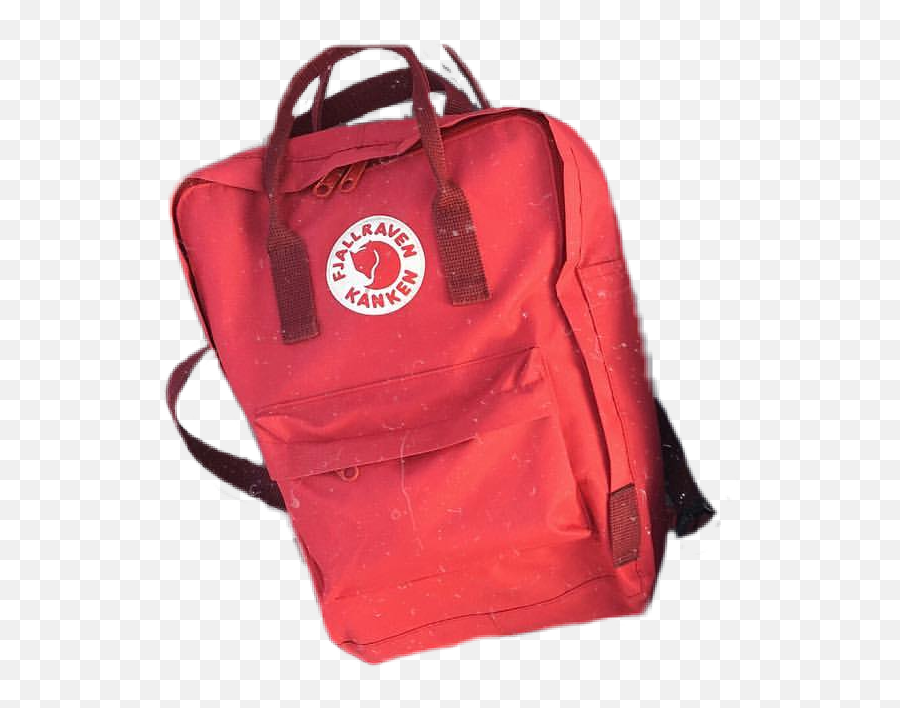 Aesthetic Bags Red Sticker By Linda Elza - Solid Emoji,Emoji Backpacks