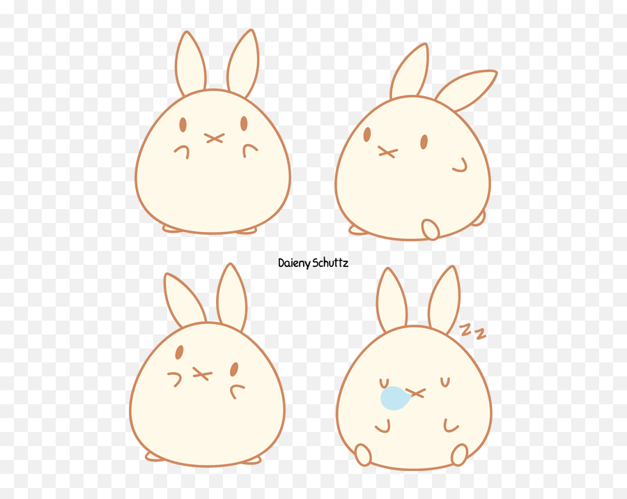 Chibi Clipart Bunny - Cute Chibi Rabbit Emoji,Playboy Bunnies Emoji