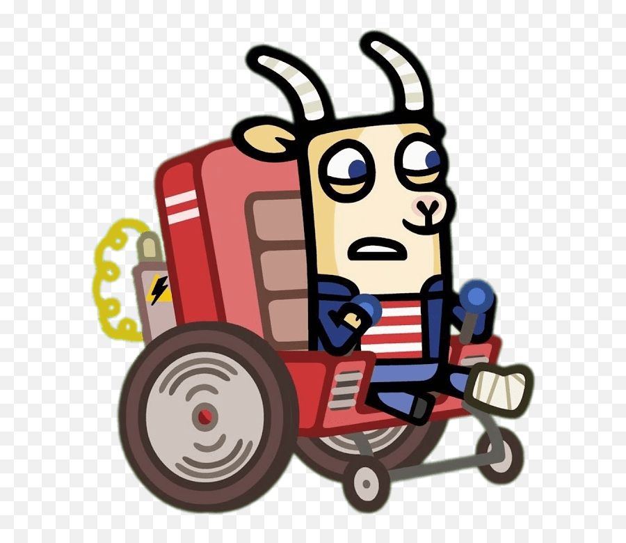 Boj Character Gavin Bleat In A - Gavin Bleat Emoji,Wheel Chair Emoji