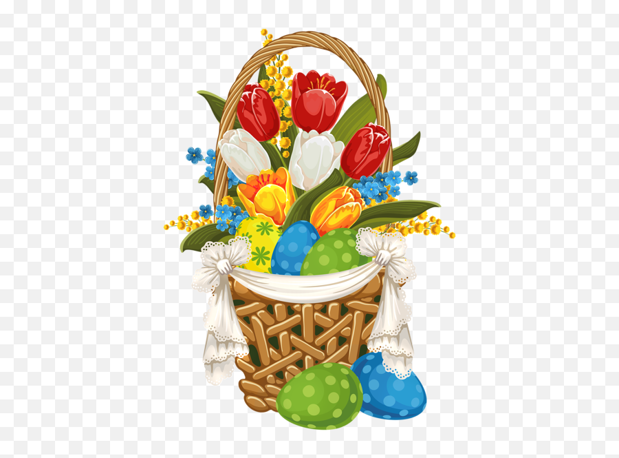 Easter Eggs Png Clipart - Easter Emoji,Easter Basket Emoji