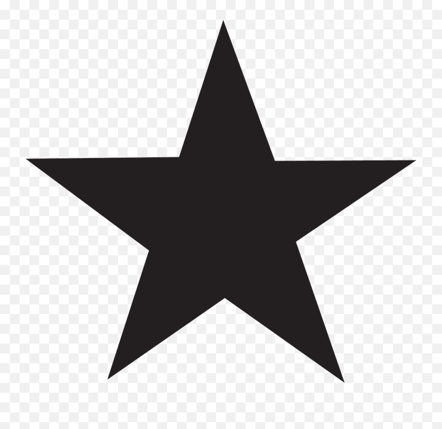 Star Icon Black - Free Image On Pixabay Transparent Background Star Black Emoji,Star Emoji Black And White